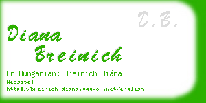 diana breinich business card